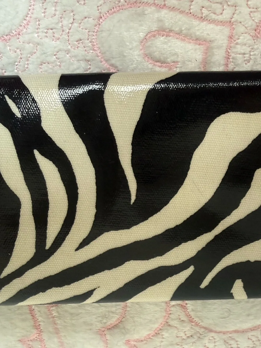 Brighton wallet  Black and Cream Zebra Print Card Holder XL NEW NEVER USED